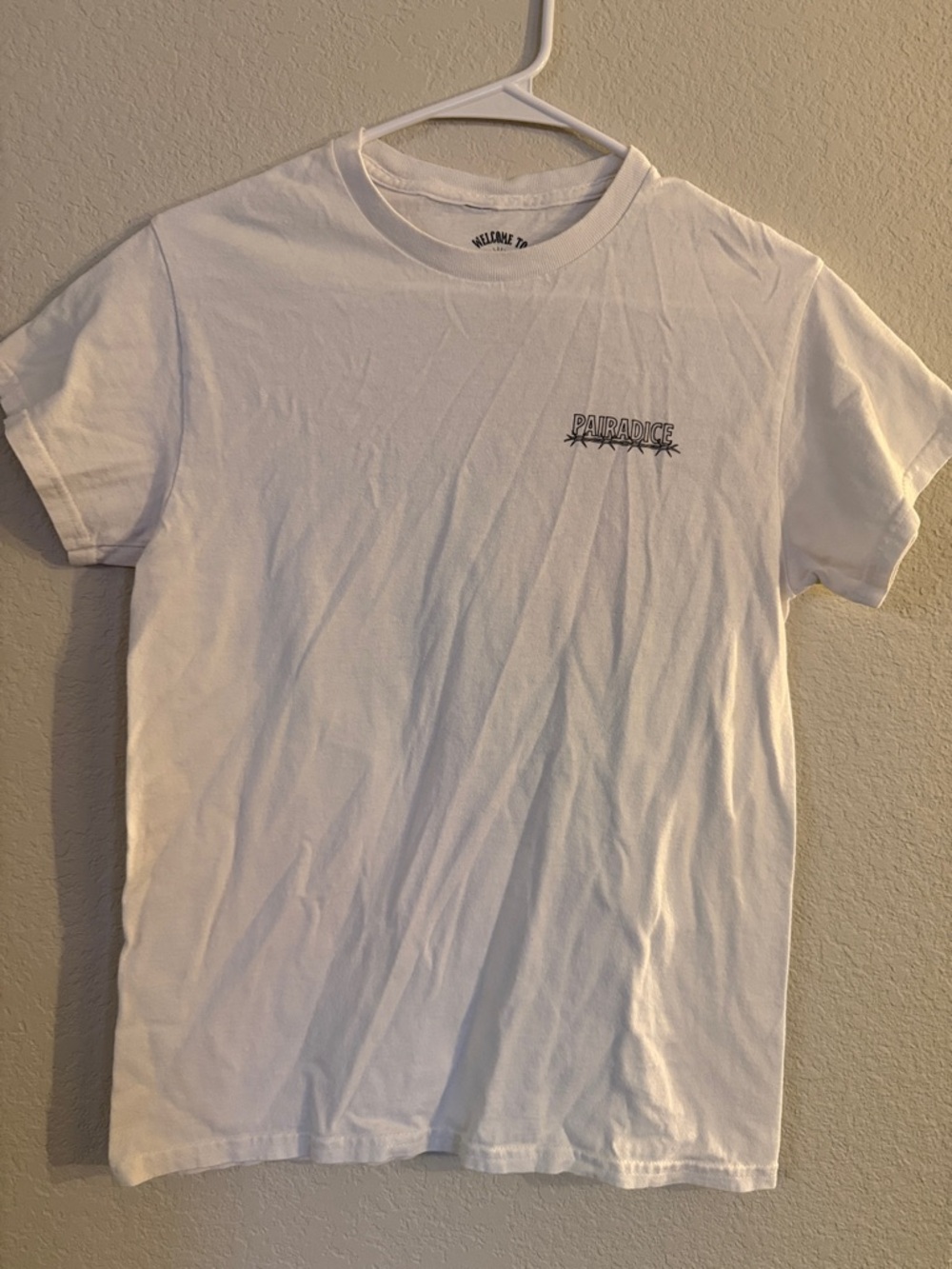 White Short-Sleeve Men's Crewneck T-Shirt
